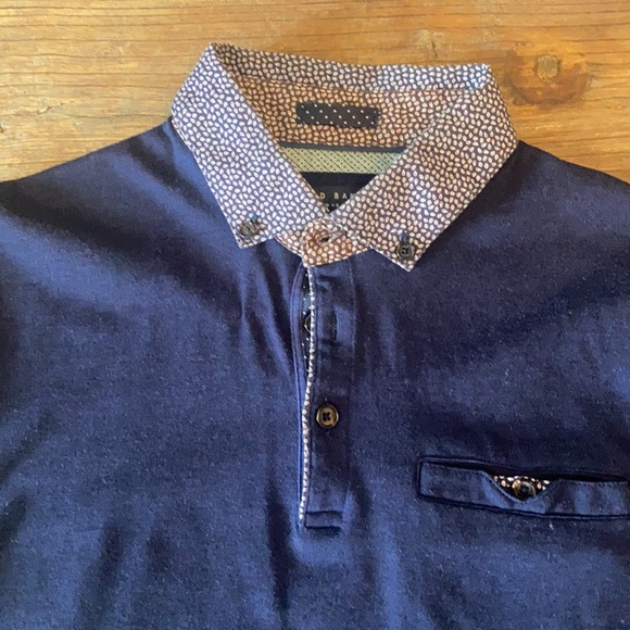 Ted Baker Navy Polo_size3 - Picture 2 of 7